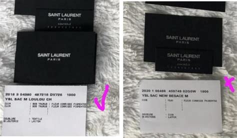 ysl real or fake|ysl authenticity card.